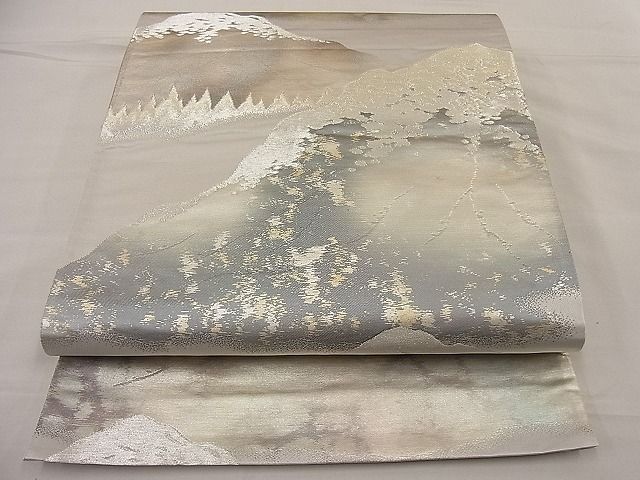 平和屋着物■六通柄袋帯 重山文 金銀糸 逸品 n-ip0407