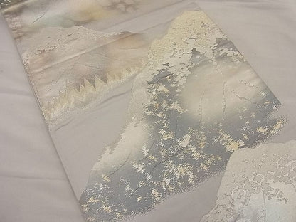 平和屋着物■六通柄袋帯 重山文 金銀糸 逸品 n-ip0407
