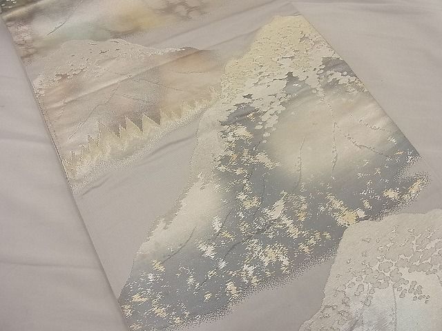 平和屋着物■六通柄袋帯 重山文 金銀糸 逸品 n-ip0407
