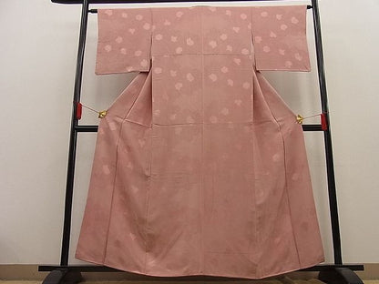 平和屋着物■上質なお召　亀甲重ね　逸品　n-ip0436