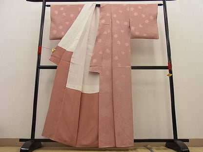 平和屋着物■上質なお召　亀甲重ね　逸品　n-ip0436