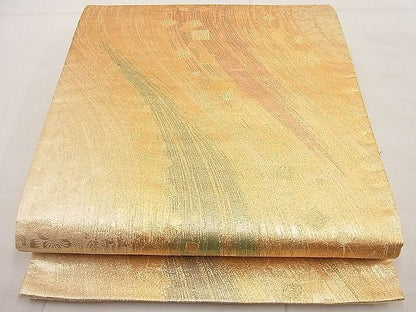 平和屋着物■六通柄袋帯 霞箔散らし 金糸 逸品 n-ip0891