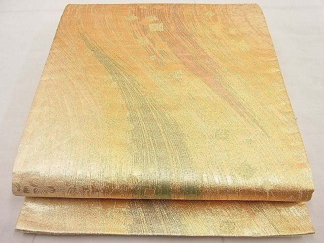 平和屋着物■六通柄袋帯 霞箔散らし 金糸 逸品 n-ip0891