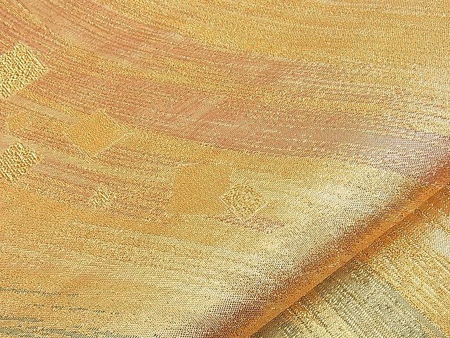 平和屋着物■六通柄袋帯 霞箔散らし 金糸 逸品 n-ip0891
