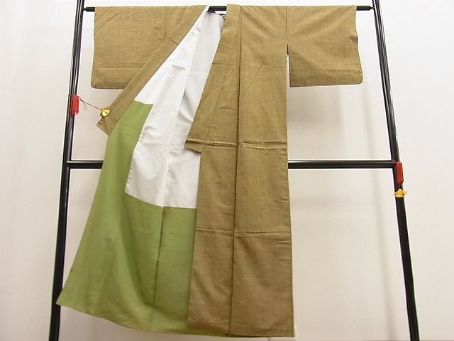 平和屋着物■上質な紬　霞文　逸品　n-ip1395