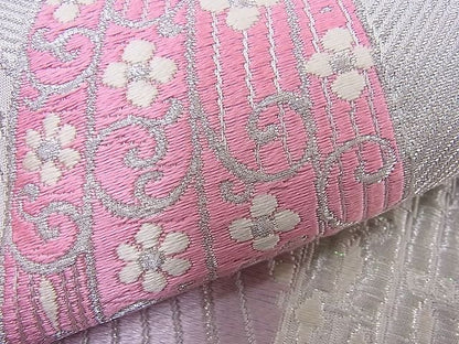 平和屋着物■六通柄袋帯 唐織 孔雀文 金銀糸 逸品 n-je2759