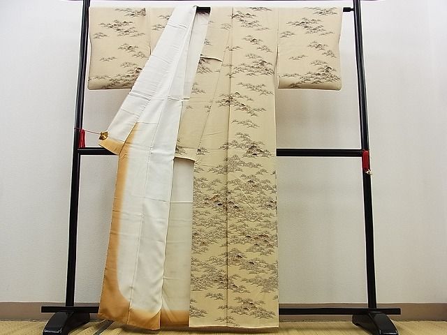 平和屋着物■付下げ　笠松　逸品　n-kg3674