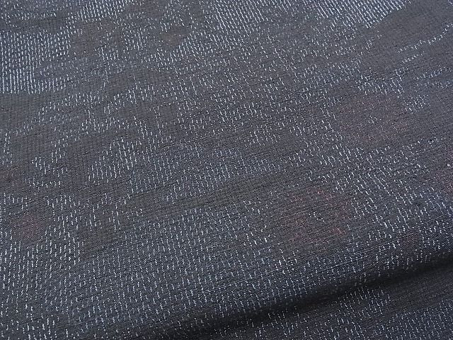平和屋着物■上質な紬 雲取り草花風景文 逸品 n-kv1620