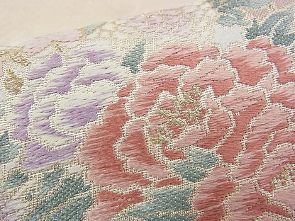 平和屋着物■六通柄袋帯 唐織 道長花車文 金糸 逸品 n-kv1854