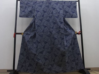 平和屋着物■上質なお召　吉祥文　逸品　n-mz5224