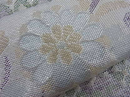 平和屋着物■佐賀錦 六通柄袋帯 切嵌吉祥花文 逸品 n-mz5238
