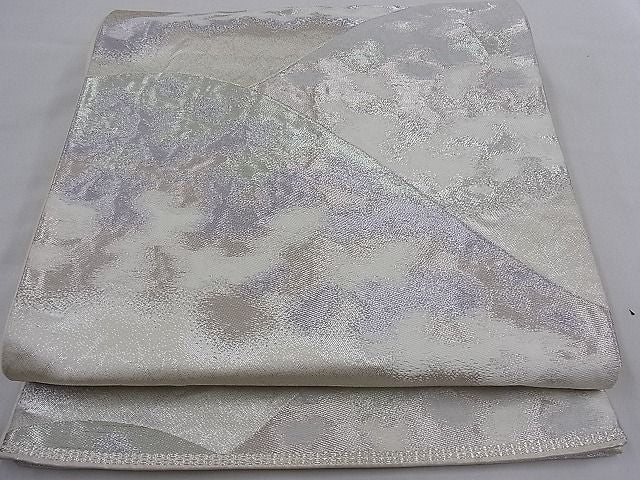 平和屋着物■六通柄袋帯 重山吉祥文 銀糸 逸品 n-mz5243