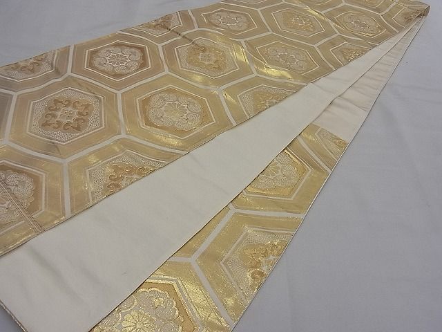 平和屋着物■六通柄袋帯 宝繍 金糸 逸品 n-mz6107