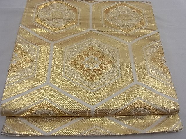 山水画 袋帯 豪華な金糸使用 平和屋着物□六通柄袋帯 宝繍 金糸 逸品 n-mz6107