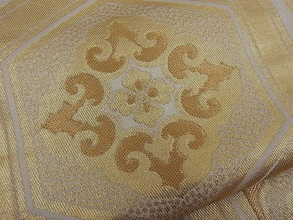 平和屋着物■六通柄袋帯 宝繍 金糸 逸品 n-mz6107