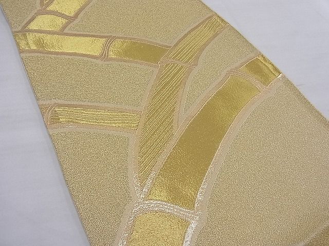 平和屋着物■六通柄袋帯 籬文 金糸 逸品 n-mz6999