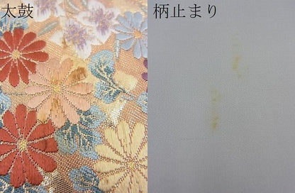 平和屋着物■六通柄袋帯 唐織 瑞華豊麗 金糸 逸品 n-mz8341
