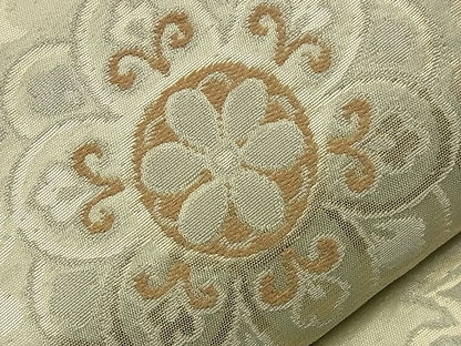 平和屋着物■六通柄袋帯 陶器花唐草文 金糸 逸品 n-nr0320