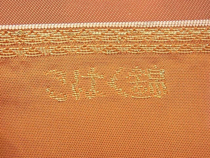 平和屋着物■服部織物謹製 六通柄袋帯 琥珀錦 重山文 金糸 逸品 n-rv0392