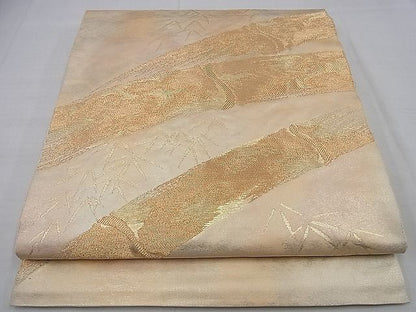 平和屋着物■六通柄袋帯 はく錦 金糸 逸品 n-sa2973