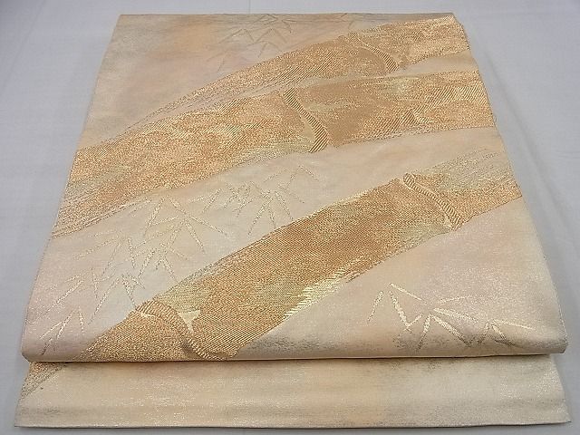 平和屋着物■六通柄袋帯 はく錦 金糸 逸品 n-sa2973