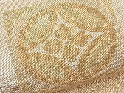 平和屋着物■六通柄袋帯 吉祥花唐草文 金糸 逸品 n-th1238