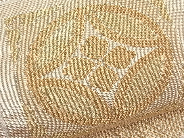 平和屋着物■六通柄袋帯 吉祥花唐草文 金糸 逸品 n-th1238