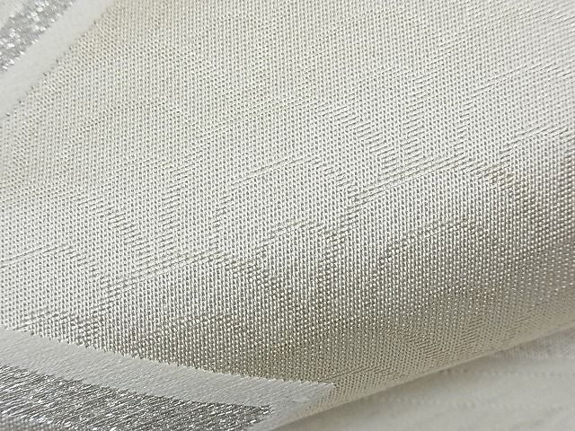平和屋着物■六通柄袋帯 唐織 松皮菱文 銀糸 逸品 n-th1246