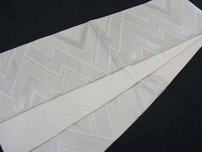 平和屋着物■六通柄袋帯 唐織 松皮菱文 銀糸 逸品 n-th1246
