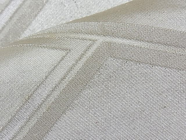 平和屋着物■六通柄袋帯 檜垣文 銀糸 逸品 n-th1302