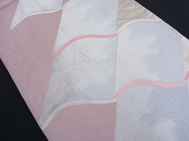 平和屋着物■六通柄袋帯 唐織 瓦文 金糸 逸品 n-th1309