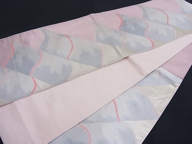 平和屋着物■六通柄袋帯 唐織 瓦文 金糸 逸品 n-th1309