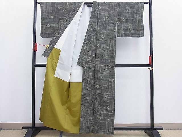 平和屋着物■上質な紬　吉祥文　逸品　n-th1389