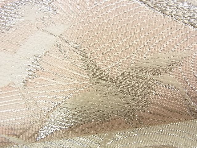 平和屋着物■六通柄袋帯 地紙重ね飛鶴文 銀糸 逸品 n-up0160
