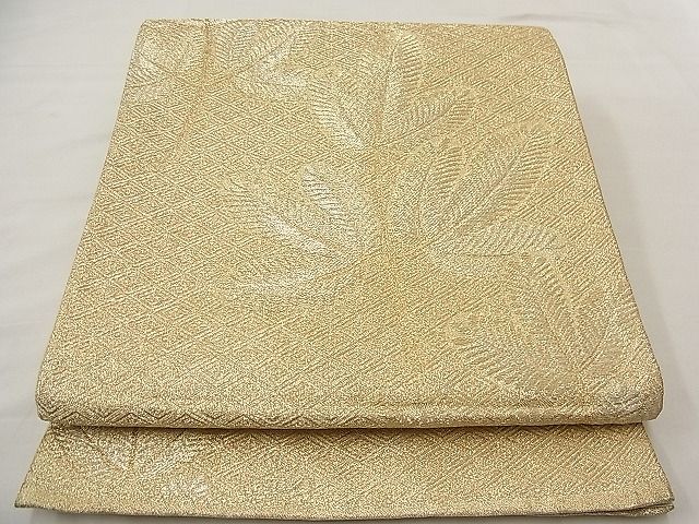 平和屋着物■六通柄袋帯 若松葉文 金銀糸 逸品 n-wb2064