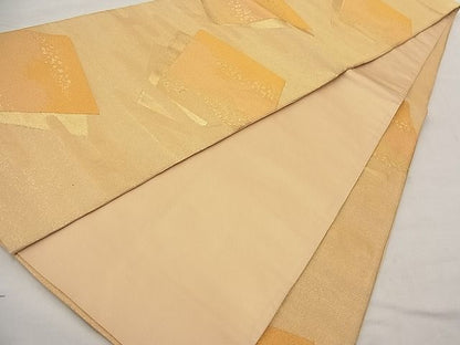 平和屋着物■六通柄袋帯 色紙重ねエ霞箔散らし文 金糸 逸品 n-wb2066