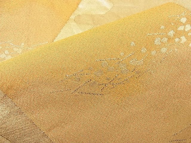平和屋着物■六通柄袋帯 色紙重ねエ霞箔散らし文 金糸 逸品 n-wb2066