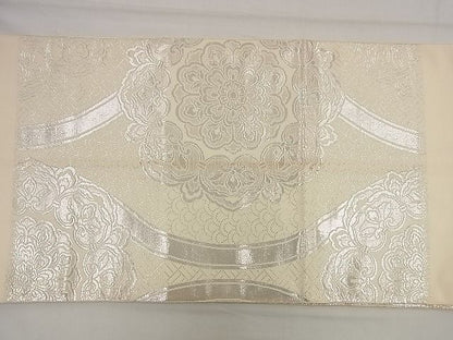 平和屋着物■六通太鼓柄袋帯 正倉院立涌花文 金銀糸 逸品 n-wu0027