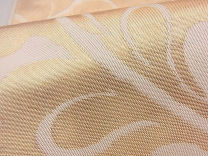 平和屋着物■六通柄 本袋帯 手織り 花唐草文 金糸 逸品 n-wu0053