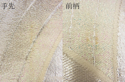 平和屋着物■六通柄袋帯 唐織 吉祥文 銀糸 逸品 n-wu0137