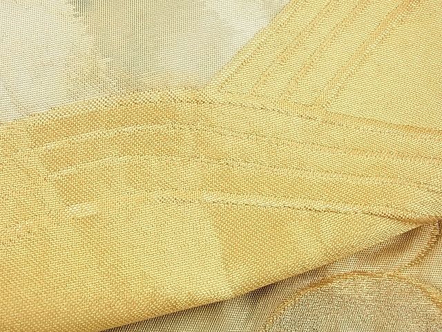 平和屋着物■六通柄袋帯 ふくれ織 立波文 金糸 逸品 n-xi0022
