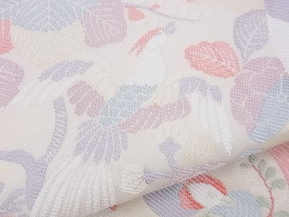 平和屋着物■六通柄袋帯 唐織 鳳凰吉祥花丸文 逸品 n-xi0088