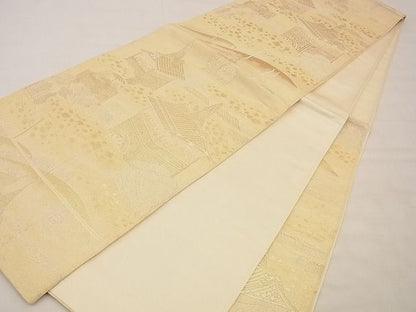 平和屋着物■六通柄袋帯 祇園会絵図 金銀糸 逸品 n-xi0092