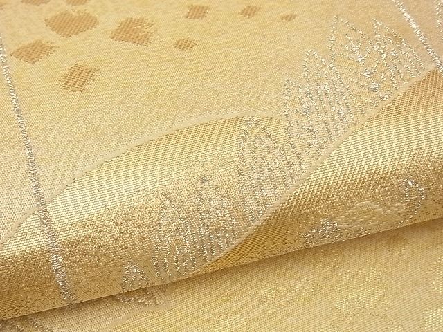 平和屋着物■六通柄袋帯 祇園会絵図 金銀糸 逸品 n-xi0092