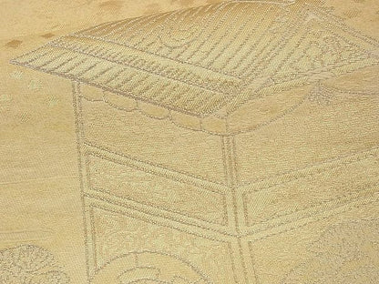 平和屋着物■六通柄袋帯 祇園会絵図 金銀糸 逸品 n-xi0092