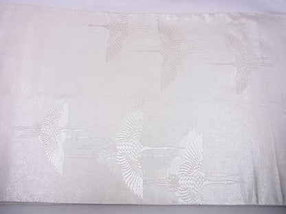 平和屋着物■六通太鼓柄袋帯 祝鶴 金銀糸 逸品 n-xi0377