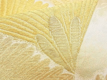 平和屋着物■六通柄袋帯 若松葉文 金糸 逸品 n-yc4026