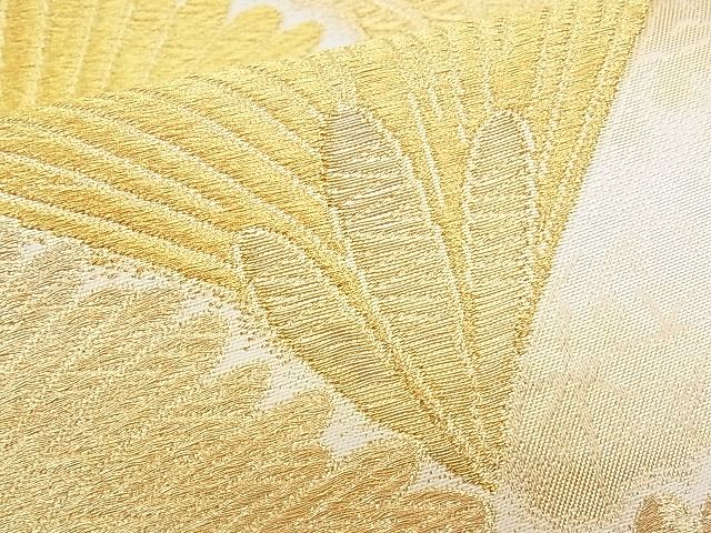 平和屋着物■六通柄袋帯 若松葉文 金糸 逸品 n-yc4026