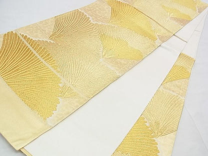 平和屋着物■六通柄袋帯 若松葉文 金糸 逸品 n-yc4026