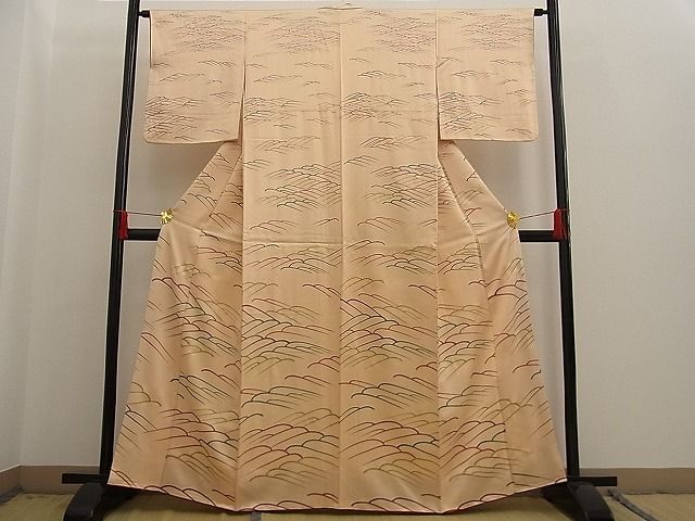平和屋着物■付下げ 流水文 金彩 逸品 n-ne0592